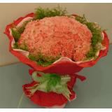 鲜花:黄菊，扶朗，小金白，玫瑰，百合，红掌等多种花材组合成1.7米左右多层花架