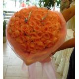 鲜花:10支粉色百合红色包装