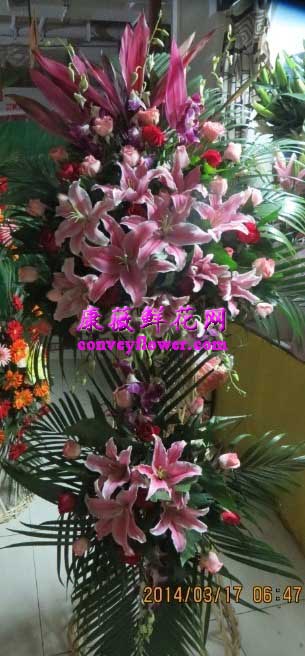 双层开业花篮1.6米高度